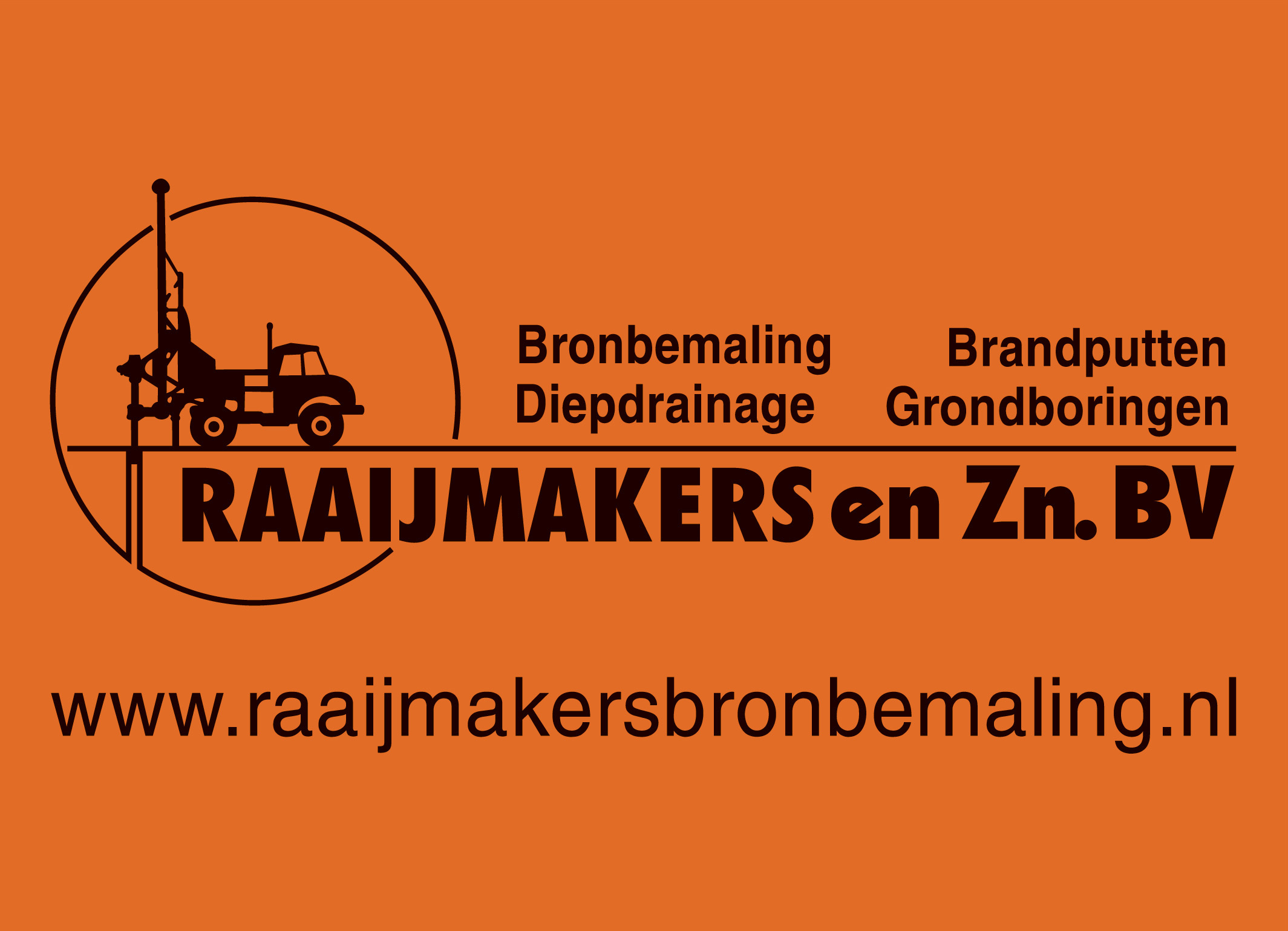 3 Raaijmakers Logo oranje met zwarte letters